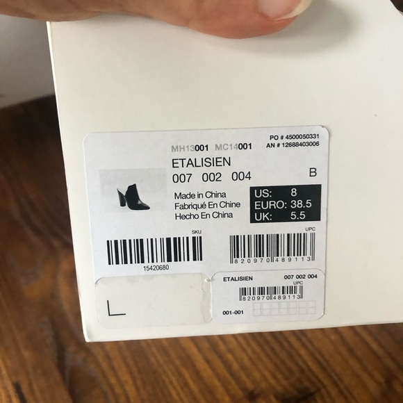 NEW Aldo Black Croc High Heel Mule - Size 8 - Picture 8 of 8